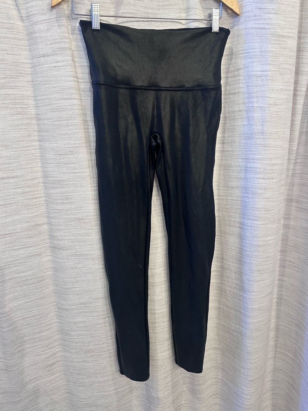 SPANX High Waist Faux Leather Leggings - large